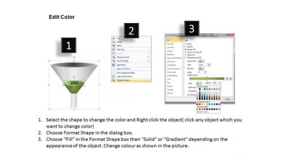 20 Percent Full PowerPoint Funnel Diagram Ppt Templates