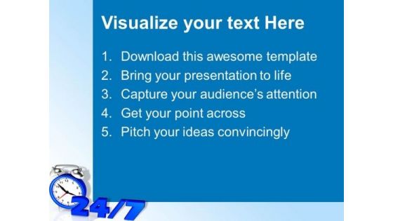 24 7 Time Planning PowerPoint Templates And PowerPoint Themes 1012