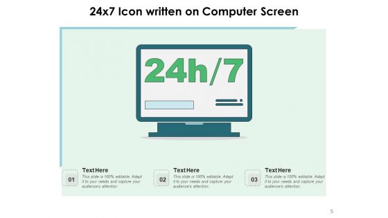 24 By 7 Technical Service Time Ppt PowerPoint Presentation Complete Deck