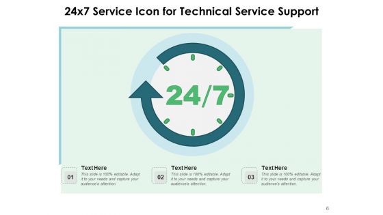 24 By 7 Technical Service Time Ppt PowerPoint Presentation Complete Deck