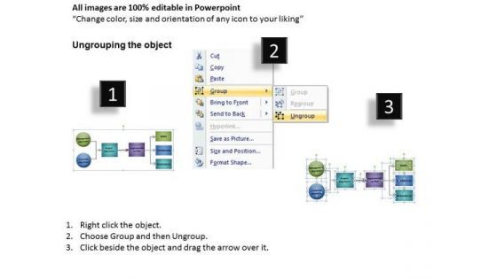 2 3 Sub Stages Process Flowchart Diagram PowerPoint Templates Ppt Slides