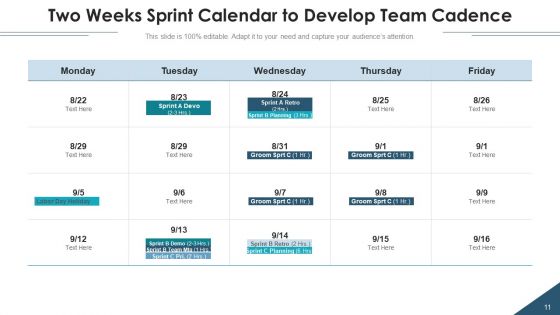 2 Weeks Agile Sprint Develop Team Ppt PowerPoint Presentation Complete Deck With Slides