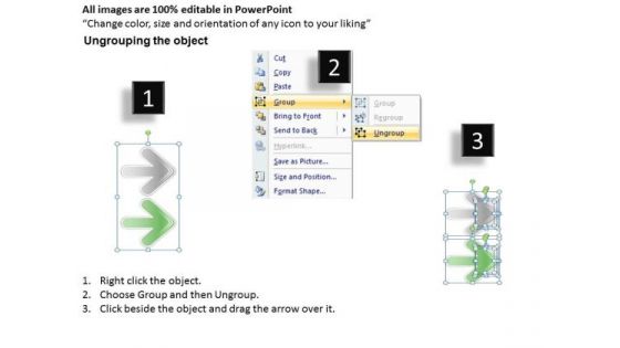 2 Concepts Parallel Process Diagram Score Business Plan PowerPoint Templates