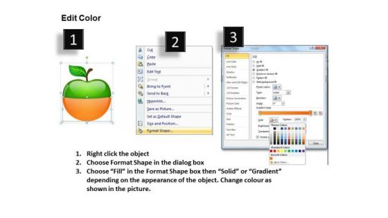 2 Layers Oranges And Apples Merged PowerPoint Slides And Ppt Diagram Templates