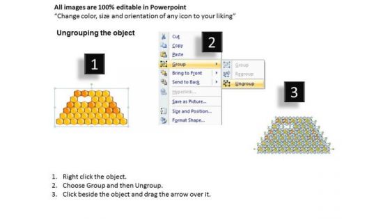2 Missing Hexagons In A Comb PowerPoint Templates Ppt Slides