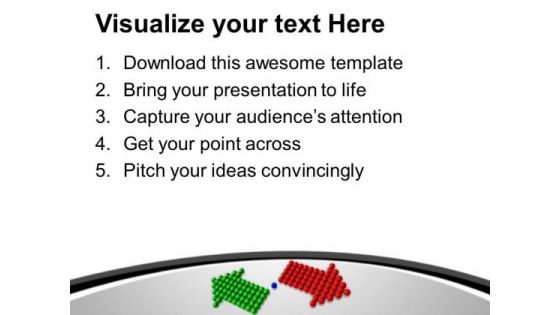 2 Opposite Arrows Decision Making PowerPoint Templates Ppt Backgrounds For Slides 0313