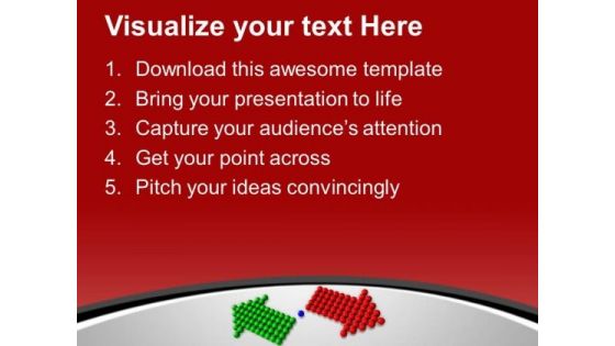 2 Opposite Arrows Decision Making PowerPoint Templates Ppt Backgrounds For Slides 0313