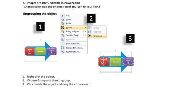 2 Stage Arrow Diagram With Editable Text PowerPoint Templates Ppt Slides