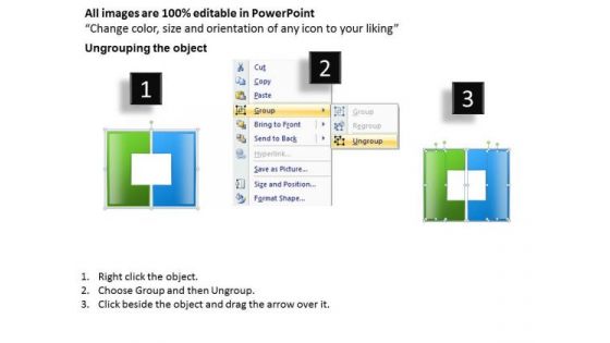 2 Stages Division Of Donut Chart Steps For Writing Business Plan PowerPoint Slides