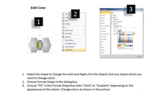 2 Stages Overlapping Circles Logical Relations Sample Business Plan PowerPoint Slides