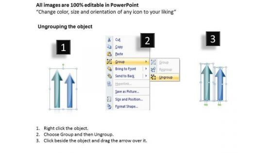 2 Stages Parallel Arrows Represent Flows Business Plan Creator PowerPoint Slides
