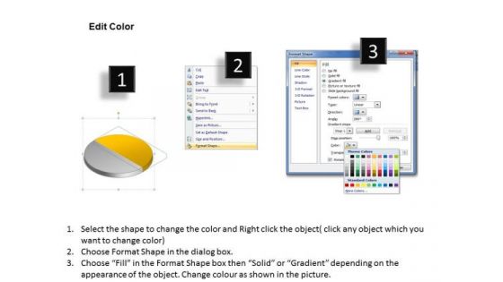 2 Stages Pie Chart Process Diagram Business Plan For Small PowerPoint Slides