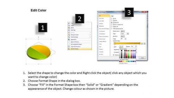 2 Stages Pie Chart Process Diagram Business Plan PowerPoint Slides