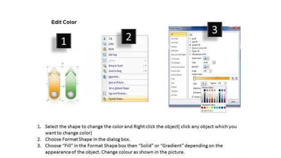 2 Stages Process Improvement Business Plan Outlines PowerPoint Templates