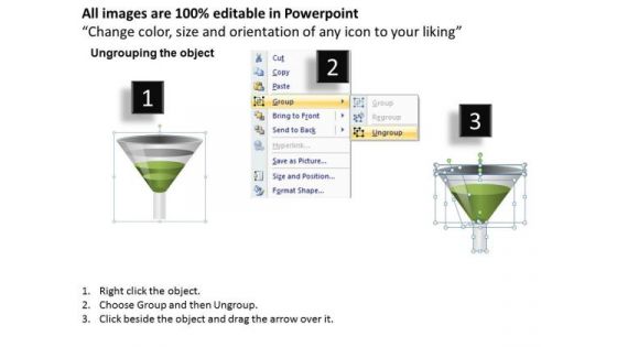 2 Step Funnel Diagrams For PowerPoint Slides Ppt Templates
