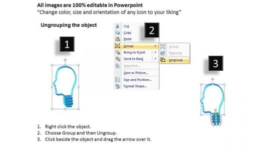 2d Thinking Man Style PowerPoint Images