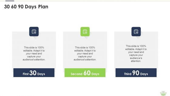 30 60 90 Days Plan Goods Slide Pitch Deck Summary PDF