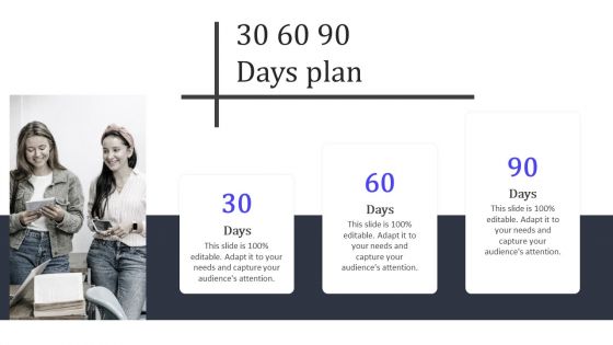 30 60 90 Days Plan Ppt PowerPoint Presentation File Background Images PDF
