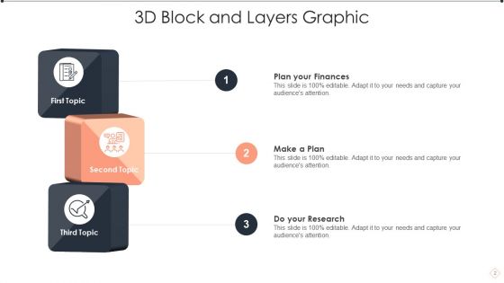 3D Block Layers Ppt PowerPoint Presentation Complete With Slides