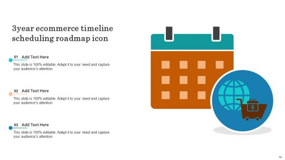 3Year Ecommerce Timeline Ppt PowerPoint Presentation Complete Deck With Slides