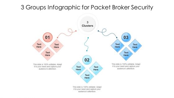 3 Groups Infographic For Packet Broker Security Ppt PowerPoint Presentation File Visual Aids PDF
