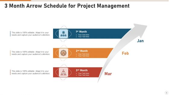 3 Month Schedule Action Plan Management Ppt PowerPoint Presentation Complete Deck With Slides