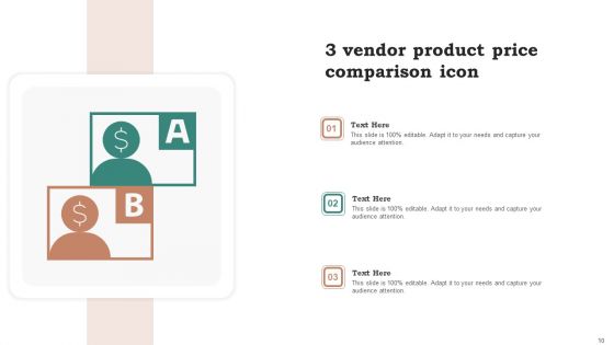 3 Vendor Comparison Ppt PowerPoint Presentation Complete Deck With Slides