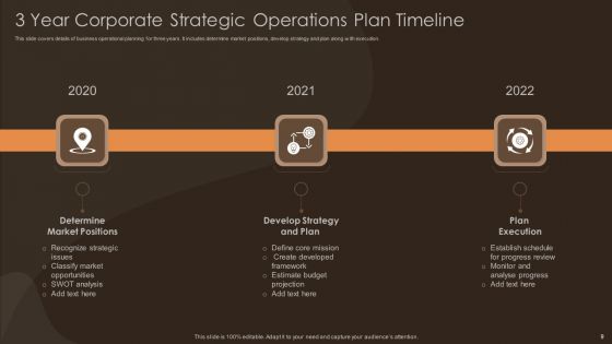 3 Year Plan Timeline Ppt PowerPoint Presentation Complete With Slides