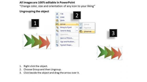 3 Components Required In Process Simple Flow Chart PowerPoint Slides