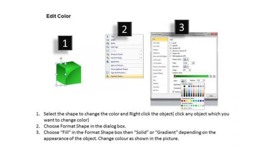 3 Layers 3d Cube Editable PowerPoint Slides And Ppt Diagrams