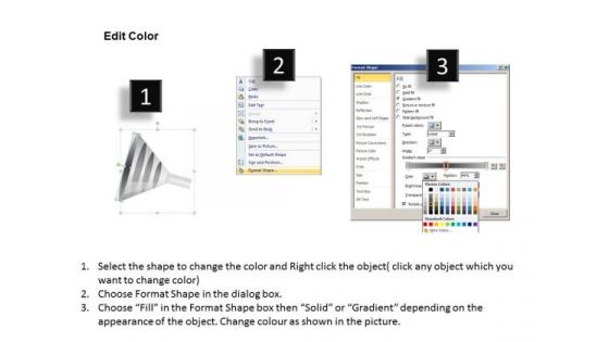 3 Layers Funnel Graphic PowerPoint Images
