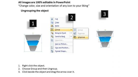 3 Levels For Business Planning Process PowerPoint Templates