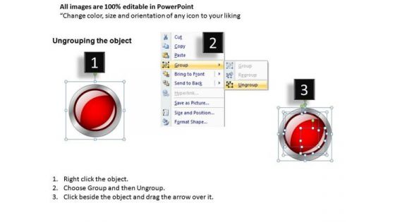 3 Stage Process Flow With Circles PowerPoint Slides And Ppt Diagram Templates