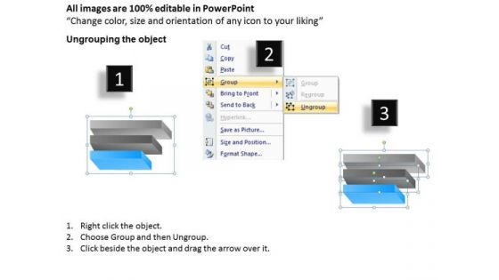 3 Staged Layered Process Flow Diagram Ppt Creating Business Plan PowerPoint Templates