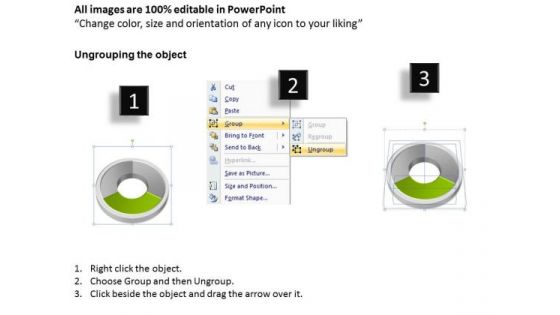 3 Stages 3d Circular Motion Diagram How To Formulate Business Plan PowerPoint Templates