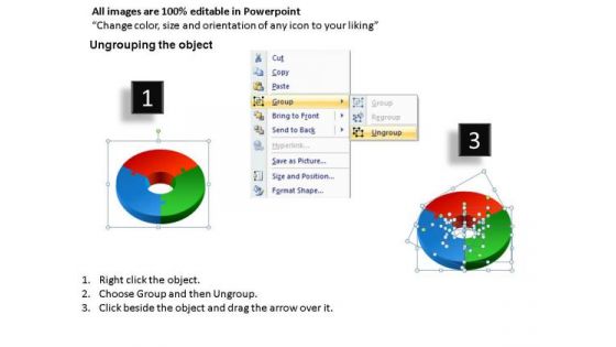 3 Stages Editable Cycle Chart PowerPoint Slides And Ppt Templates
