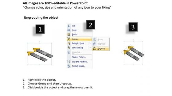 3 Stages Simultaneous Process Flows Business Plan Outline PowerPoint Slides