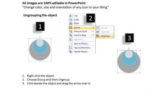 3 Stages Stacked Shapes Chart Simple Business Plan PowerPoint Slides