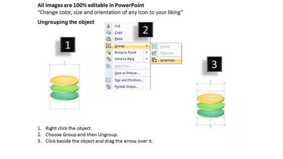 3 Stages Vertical Process Development Business Plan Templete PowerPoint Slides