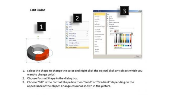 3 Step Circular Chart Illustration How To Business Plan PowerPoint Templates