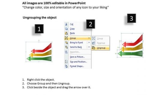 3 Steps Arrows Sequence Diagarm Best Business Plan Software PowerPoint Templates