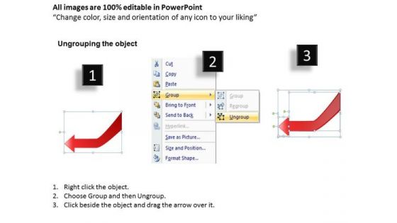 3 Steps Arrows Sequence Diagarm Marketing Plan Template PowerPoint Slides