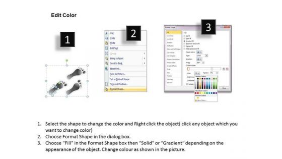 3 Steps Perception Process PowerPoint Presentation Template