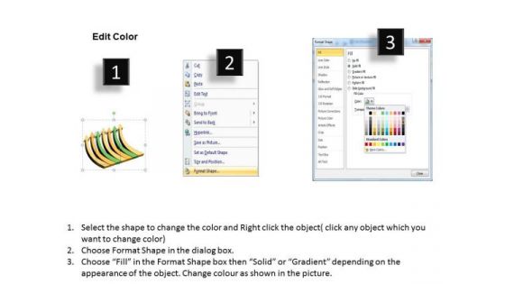 3d 7 Stages Yellow And Green Arrows Business Action Plan Template PowerPoint Slides