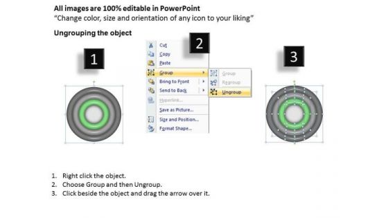 3d Analogy Of Concentric Diversification Business Planning PowerPoint Templates