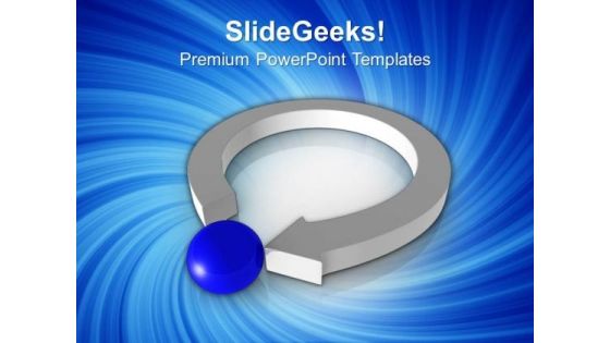 3d Arrow And Ball Leadership Concept PowerPoint Templates Ppt Backgrounds For Slides 0213