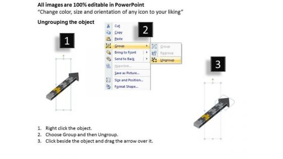 3d Arrow Dilemma Of Puzzle Process 7 Stages Ppt Business Plan Help PowerPoint Slides
