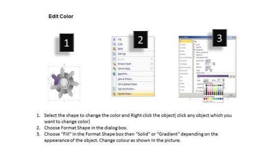 3d Arrow Flow Diagram Diverging 7 Steps Ppt Relative Cycle PowerPoint Slides