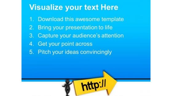 3d Arrow Illustration With Http PowerPoint Templates Ppt Backgrounds For Slides 0813