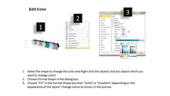3d Arrow Process 8 Stages Chart Flow Chart Free PowerPoint Templates